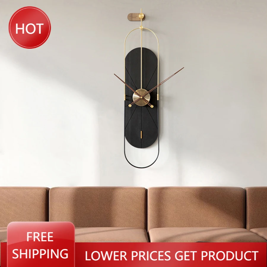 

Copper Wall Clock Unique European Minimalist Creative Hollow Living Room Luxury Unique Wrought Iron Clock Horloge Murale Watches