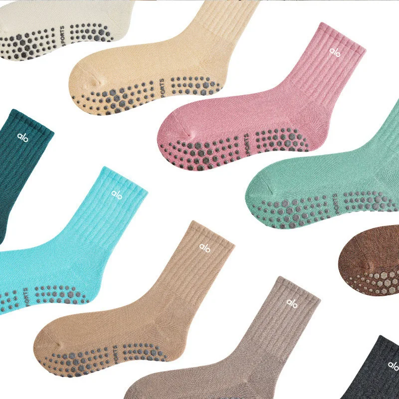 Носки хлопковые высотой 16 см для занятий йогой