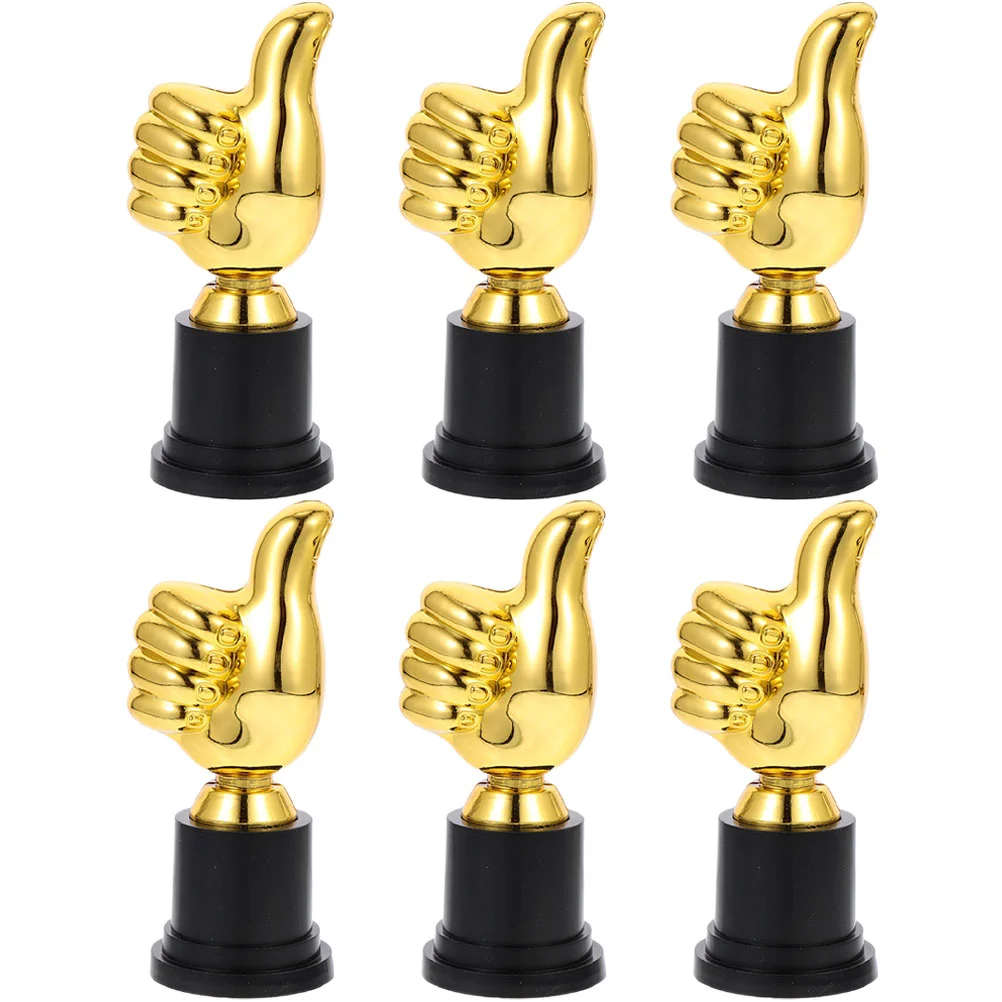 

6 Pcs Basketball Decor Kids Awesome Trophy Award Children Model Gift Cup Sports Thumb Shaped Kindergarten Competition