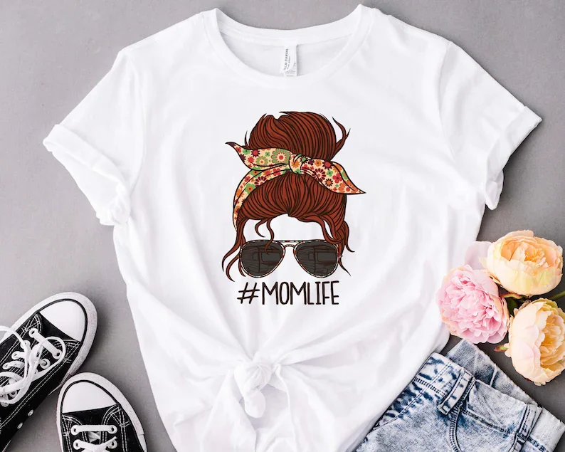 

Mom Life Cool Mom Life Shirt Female Clothing Fashion O Neck T-shirt Casual Short Sleeve Top Tees Streetwear goth 100% Cotton y2k