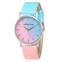 2 color watchstrap luxury women watches female quartz wristwatches new ladies casual gradient ramp clock feminino zegarek damski