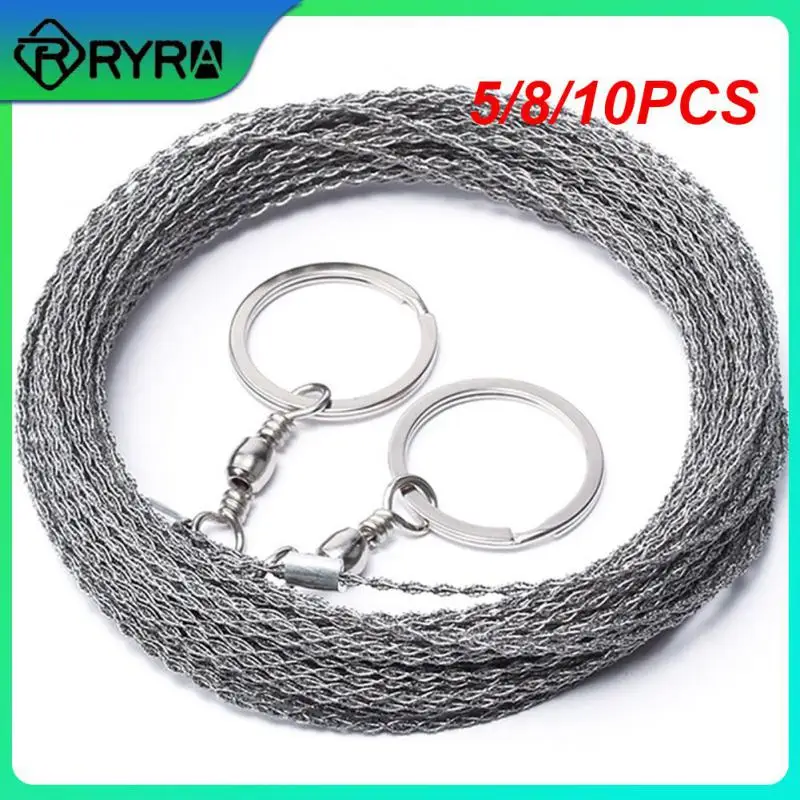 

5/8/10PCS Stainless Steel Wire Saw Stainless Steel Rope Portable Saw Chain Outdoor Gear String Wood Divine Tool Hand Hacksaw