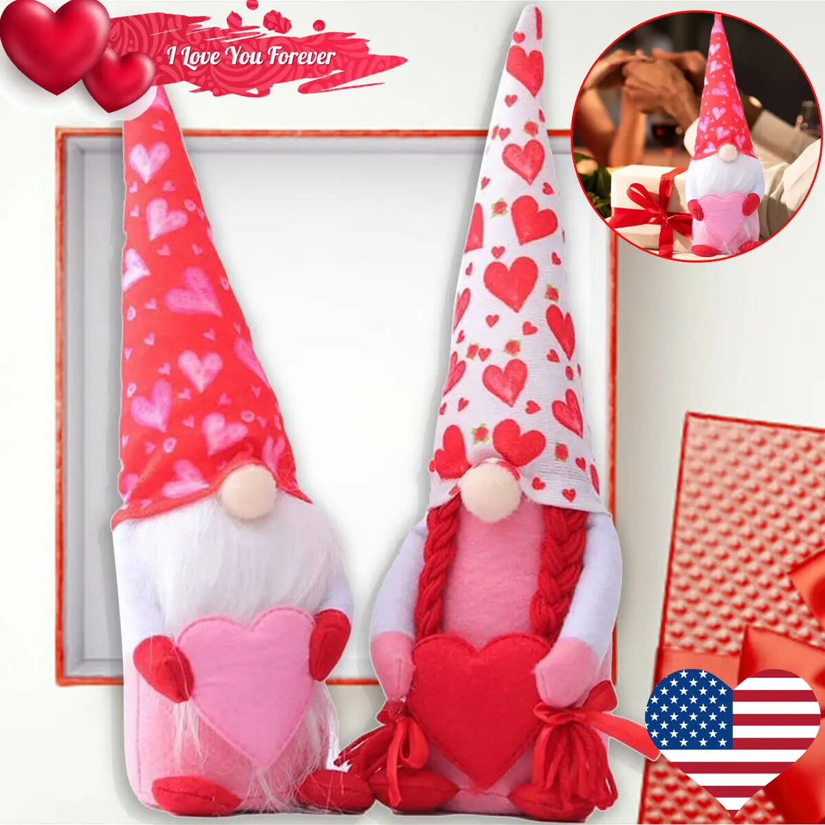 

2 шт., плюшевые куклы «гномы», 32 х10 см