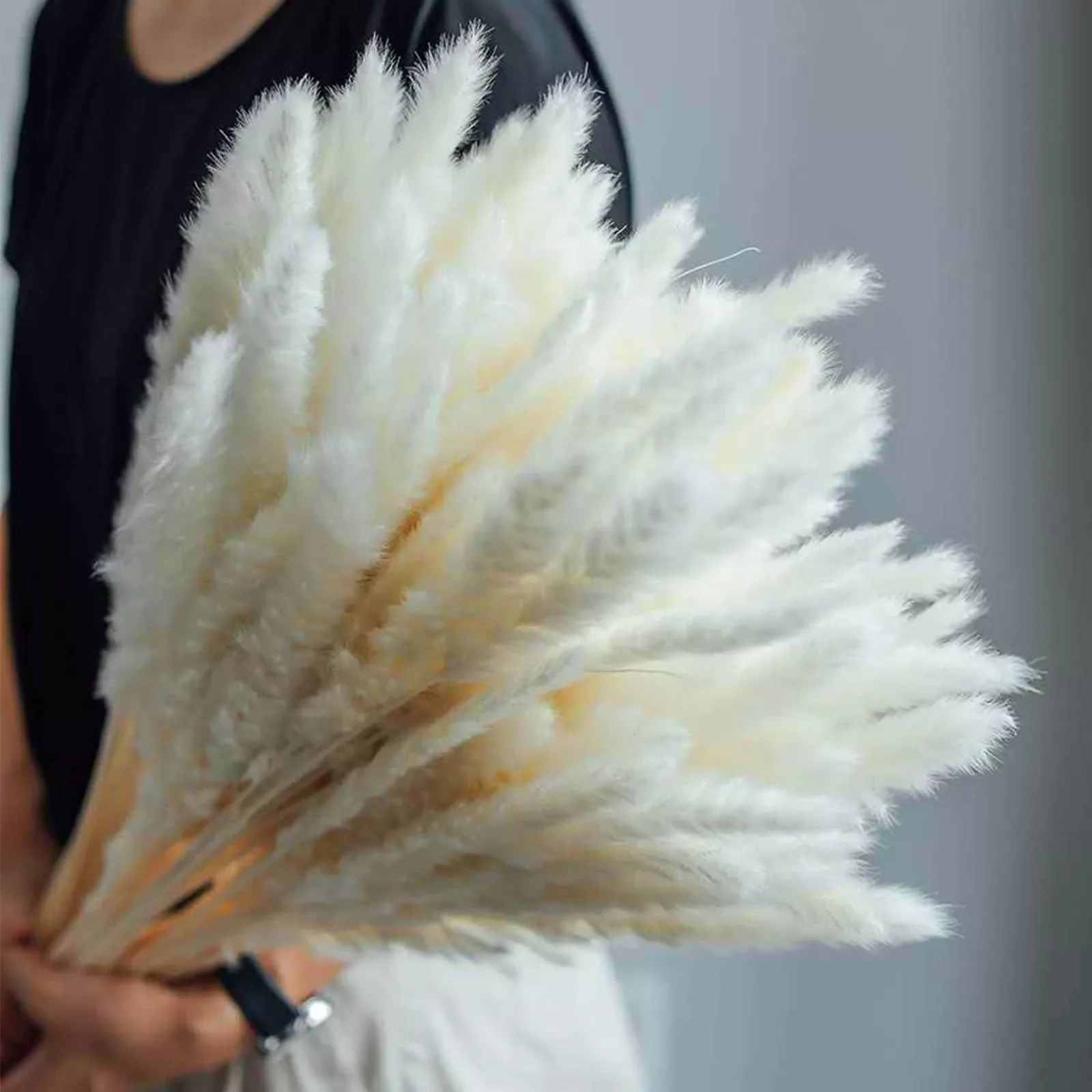 

pampas grass 50pcs Dried Flowers Home Decoration Vases Wedding Bouquet Boho Decoration Branches Artificial Flowers Fake Flowers