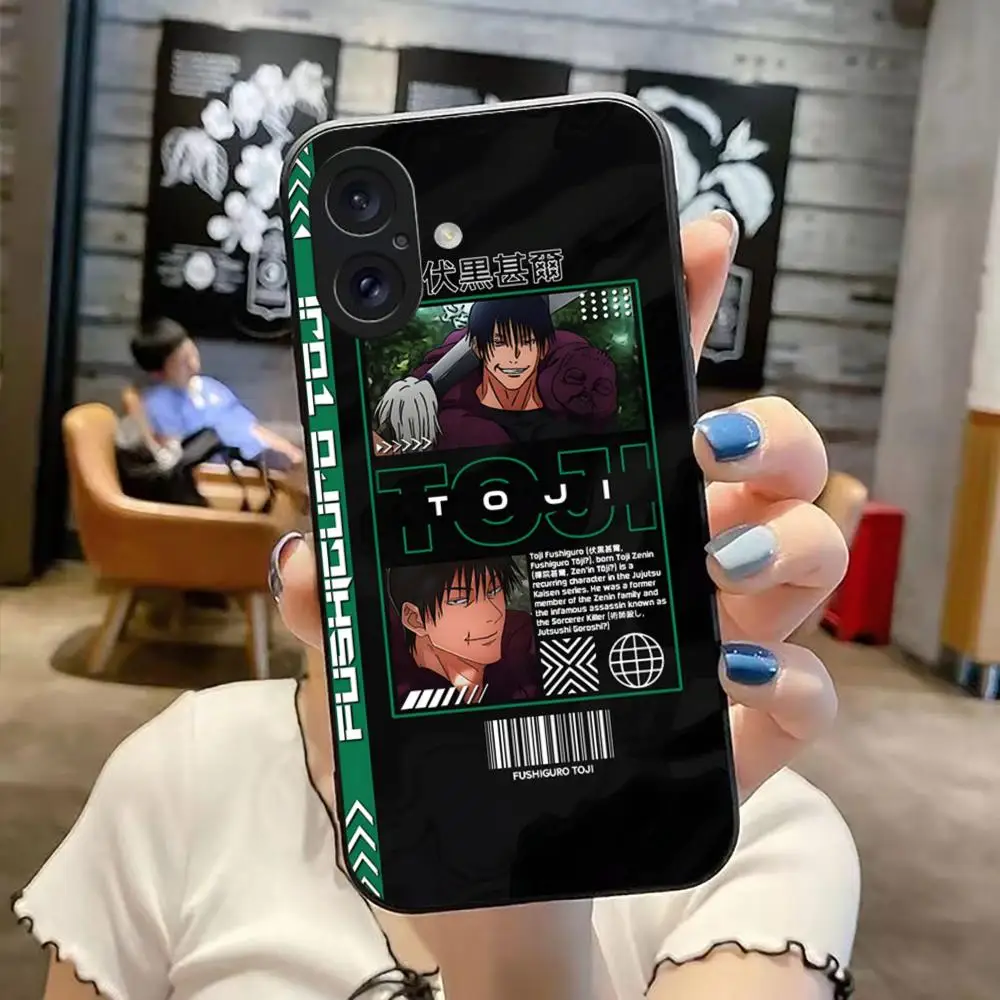 Чехол для телефона Cool Tyrant F-ushiguro T-toji iPhone 16 15 14 13 12 11 X XR XS 8 Plus Mini Pro Max мягкий черный