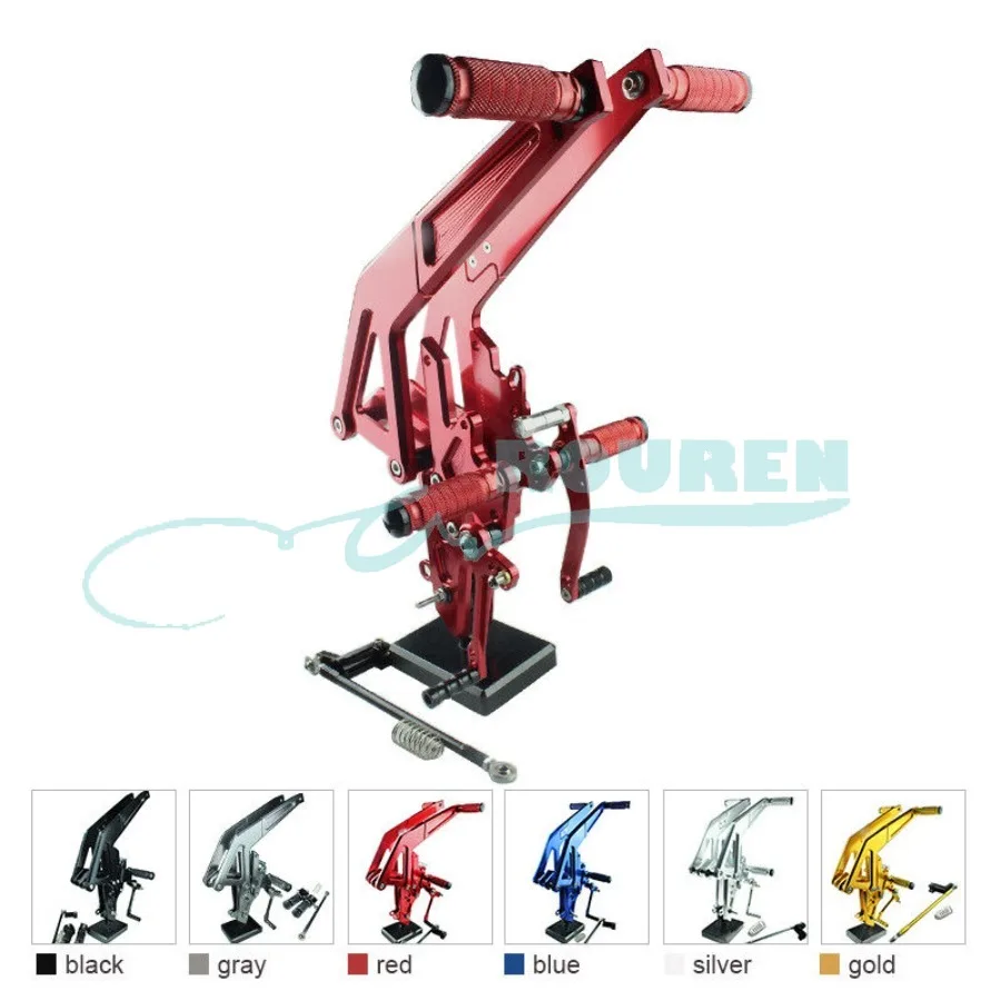 

CNC Rear Set Stand Footpegs Motorcycle Rearset Footrest Foot Pedal Pegs for KAWASAKI Ninja 650R ER-6F/ER-6N Shift Lever Bracket