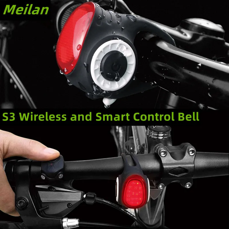 

Meilan S3 Bicycle Smart Remote Control Electric Bell Intelligent RemoteControl Taillight Bike Horn USB Charging Riding Equipment