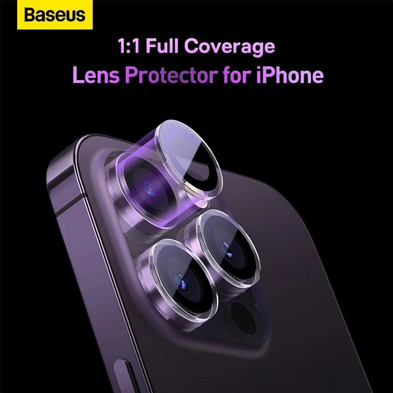 

Baseus Corning Glass Lens Protector for iPhone 14 14 Pro Max Clear Glare Repelling Full-coverage Camera Lens Protector For iP14