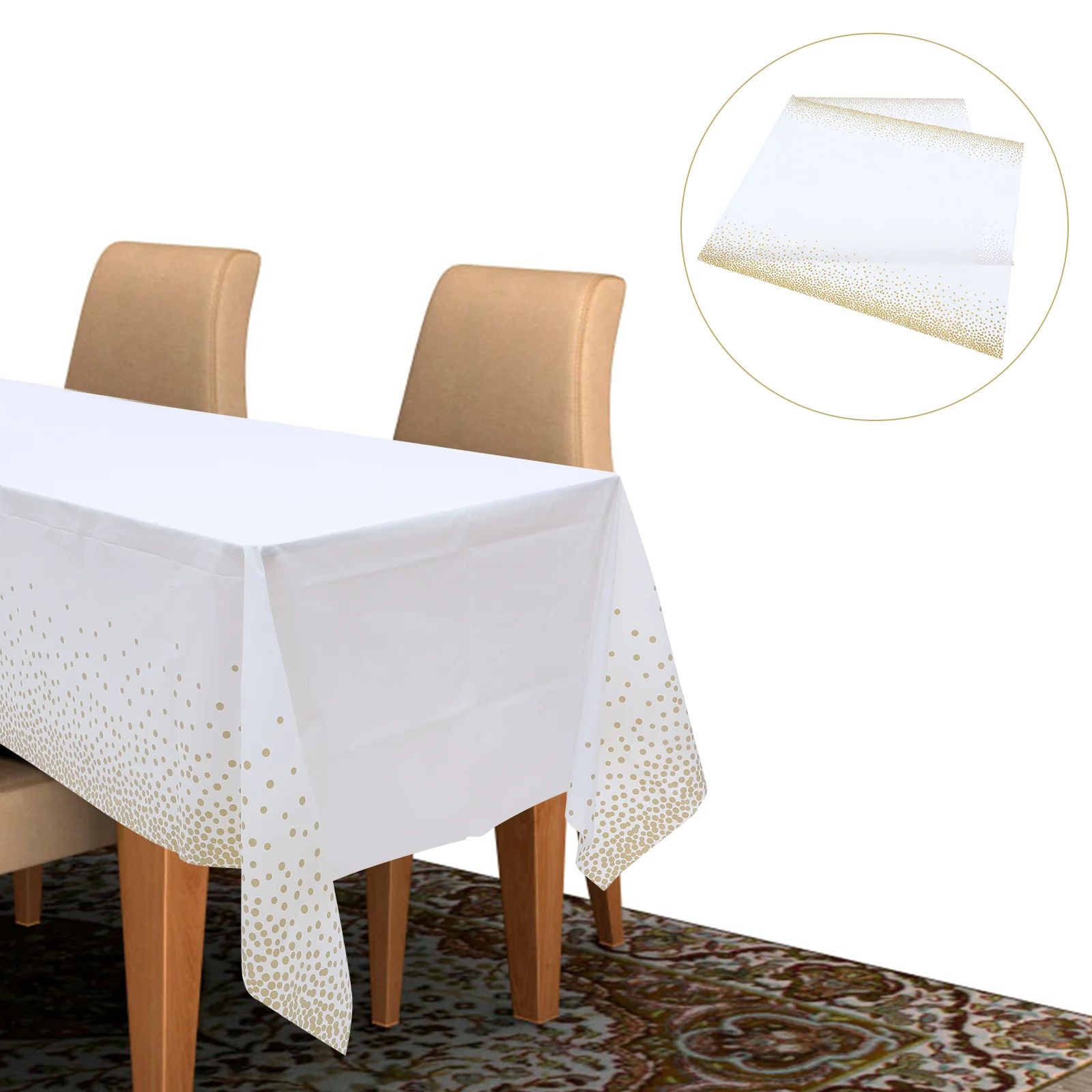 

Table Cover Tablecloth White Disposable Wrinkle Cloth Meal Tablecloths Hotel Picnic Free Stamping Gold Party Rectangular Covers