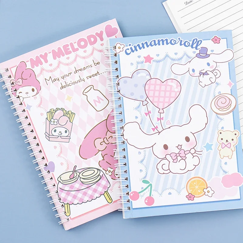 60-страничный блокнот A5 Sanrio Kawaii Mymelody Kuromi Cinnamoroll журнал дневник альбом для