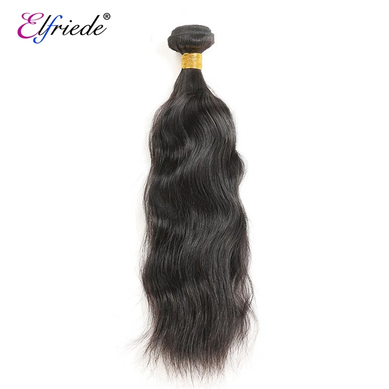 Elfriede естественная волна искусственная кожа с фронтальной бразильской Реми 100%