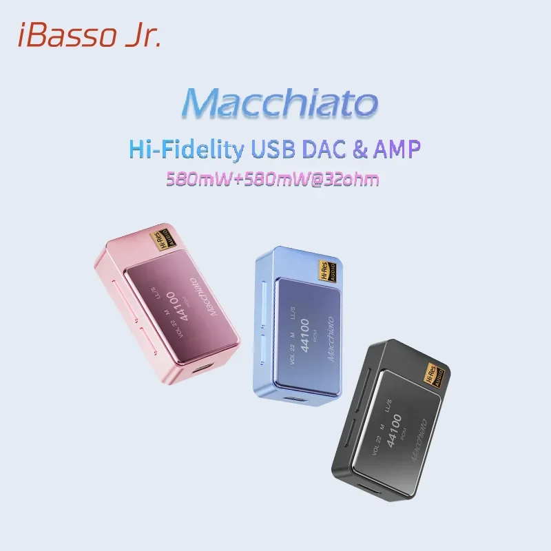 Фото iBasso Jr.Macchiato портативный аудиоусилитель-донгл DAC-AMP HIFI USB DAC усилитель для наушников №2