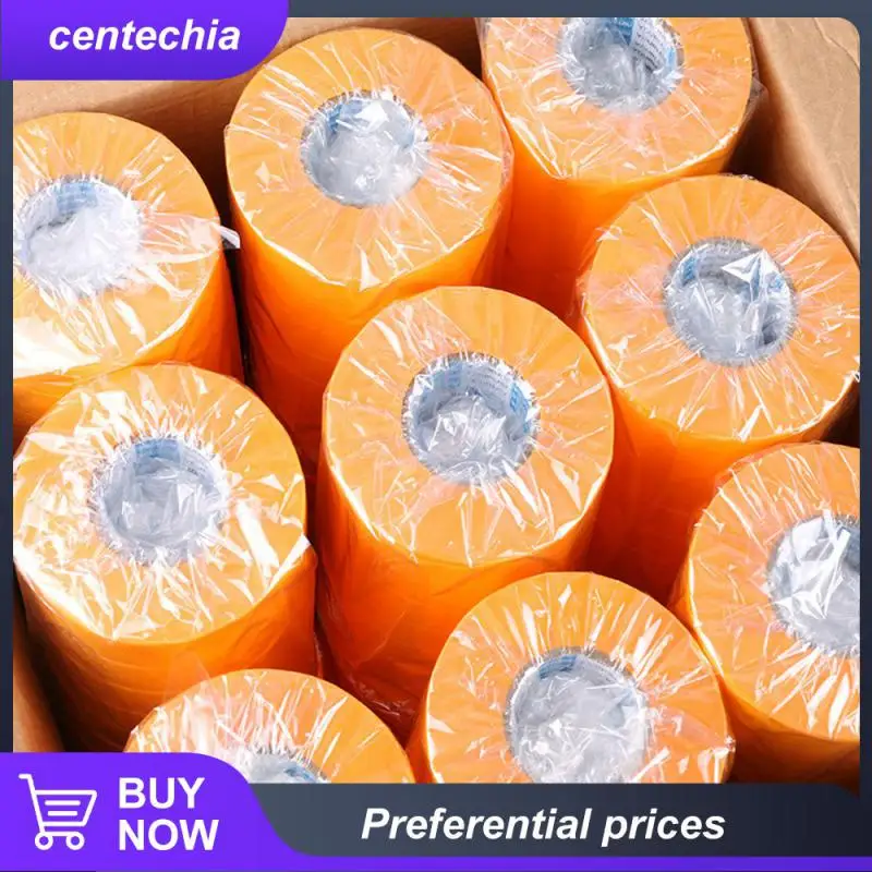 

Masking Paper Sticker Yellow Painting Protection Sticker Spray Paint Masking Protection Washi Tape Packing Paper Craft 50m