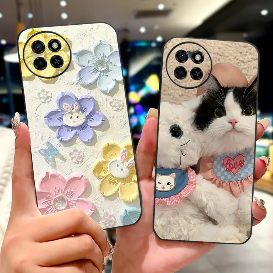 Милый мультяшный чехол для Itel S23 S3 + S665L S681LN мягкая силиконовая задняя крышка из