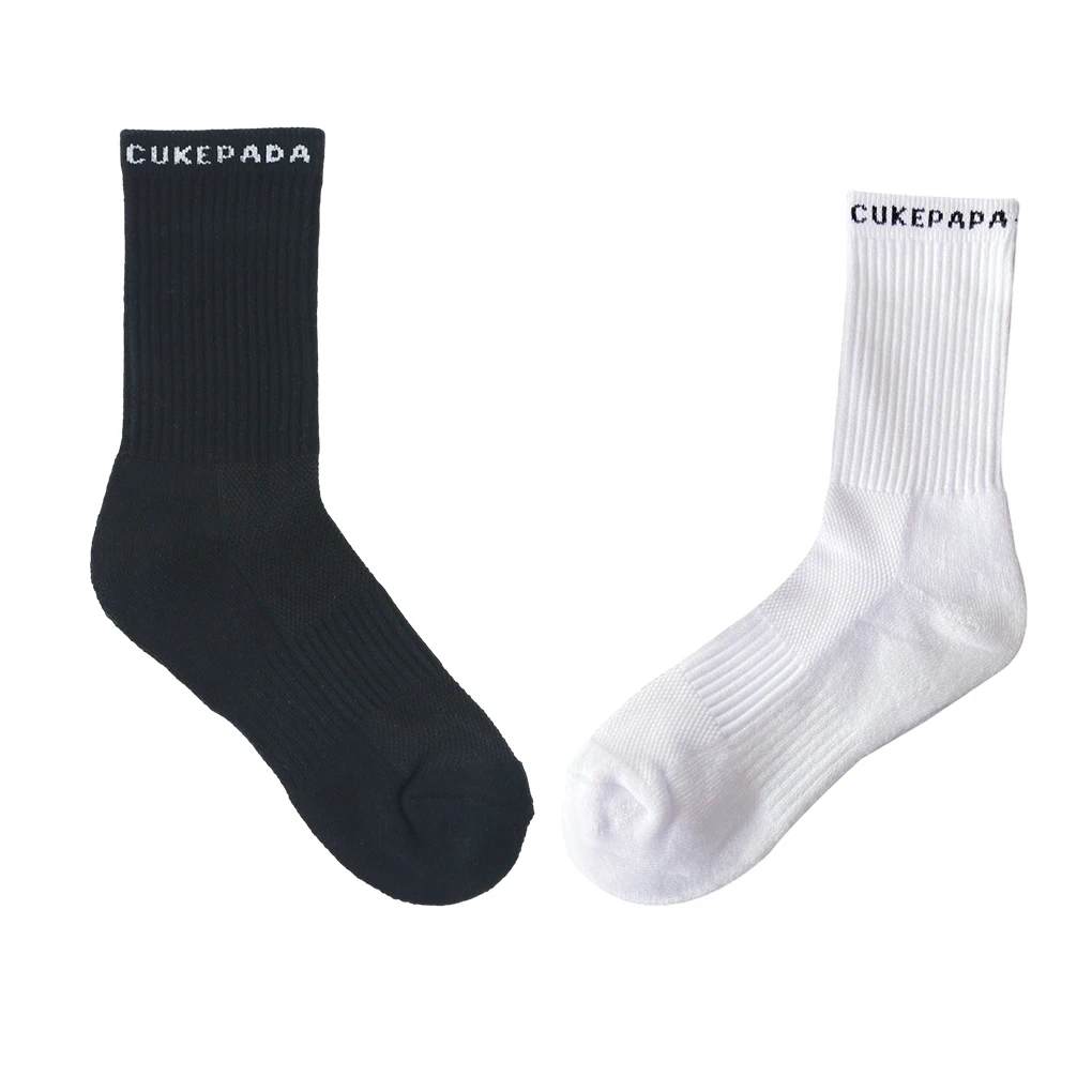 

6a Set Of 2 Cotton Breathable Sports Socks Y-shaped Heel For Enhanced Stability Moisture-wicking Closely Fit Foot