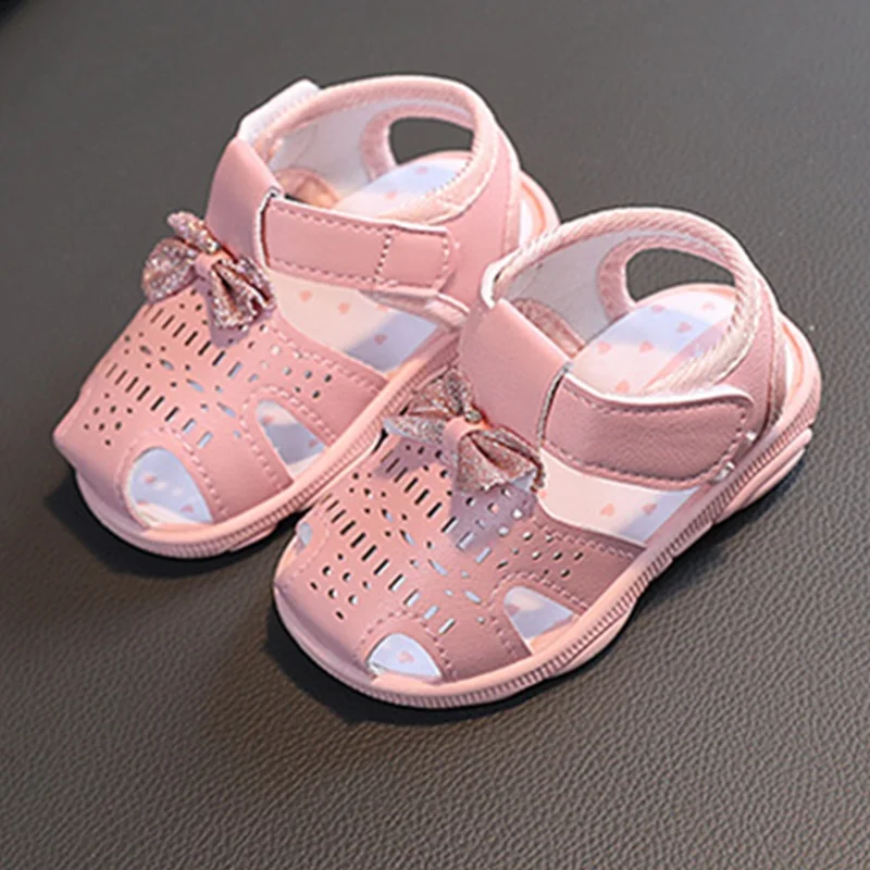 

Кроссовки детские из ПУ кожи, с бантиком