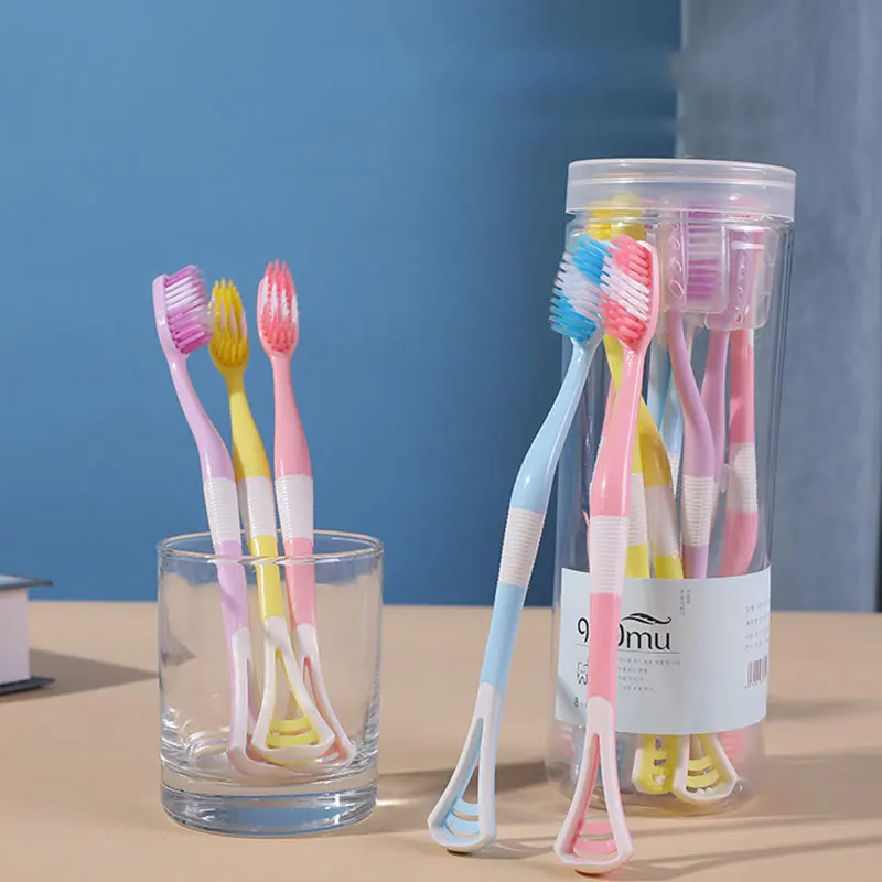 

8Pcs Tongue Cleaner Scrapers Toothbrush Ultra Soft Toothbrush Brush Tooth Brush Dental Oral Care Hygiene Teeth Brush Random