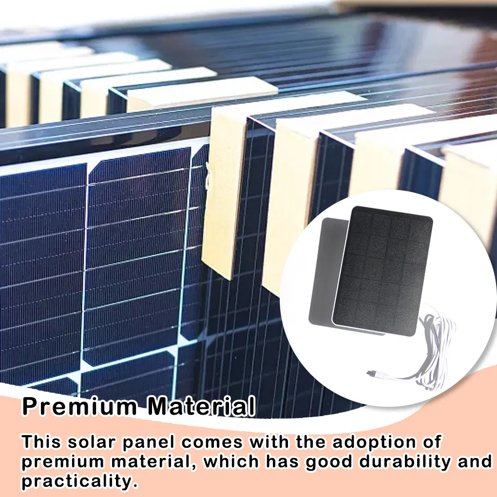

Camera Solar Panel Modification 5V 4W Charging Panels Power Supply Accessory