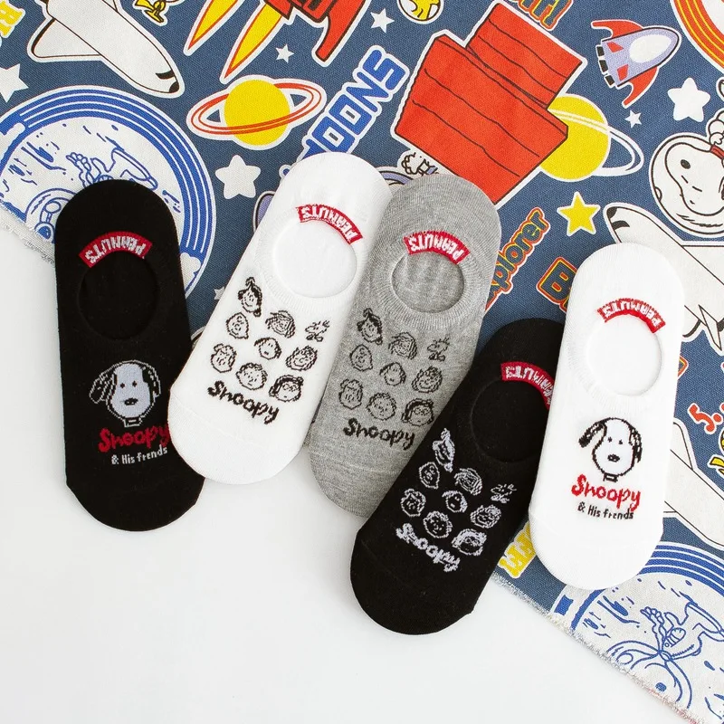 

Kawaii Snoopys Cartoon Cotton Boat Socks Cute Snoopys Socks Autumn Winter Soft Comfortable Creative Birthday Gifts