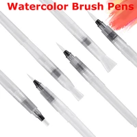 3pcsset high quality watercolor brush pens soft water brushes for diy painting ink art supplies new fine medium broad tips