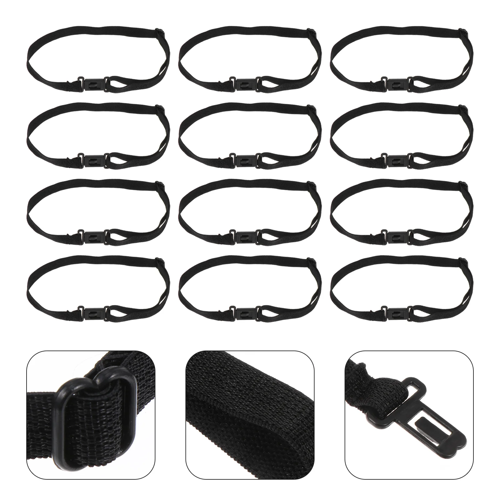 

50 шт., черный ремешок-удлинитель для ножа