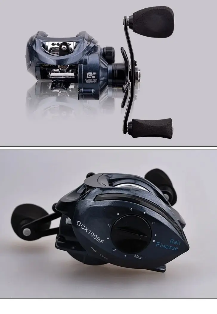 Высокоскоростная катушка для морской рыбалки с 4 осями из углеродного волокна