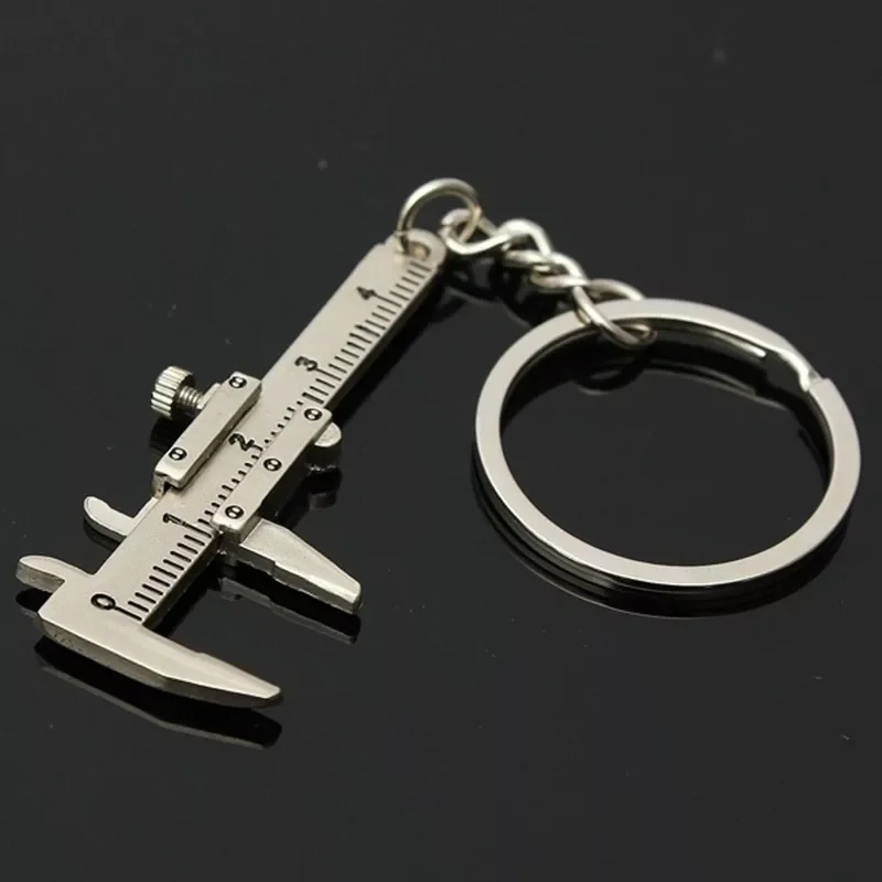 

Fashion Car Key Mini Vernier Caliper Portable 0-40mm keychain Measuring Gauging Tools Car Turbo key Chain Ring Ruler Caliper