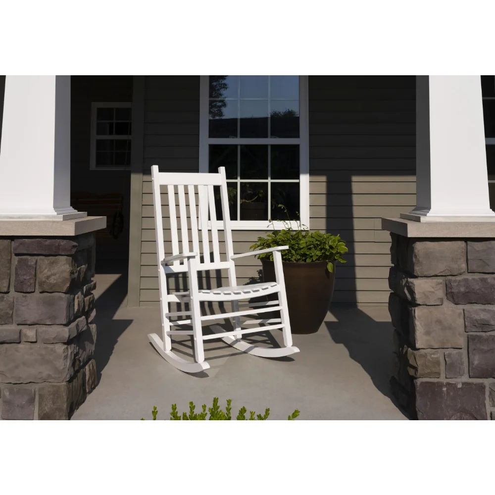 

Jack Post Hardwood Adult Mission Rocker in White outdoor furniture set outdoor furniture patio chair patio chairs furniture