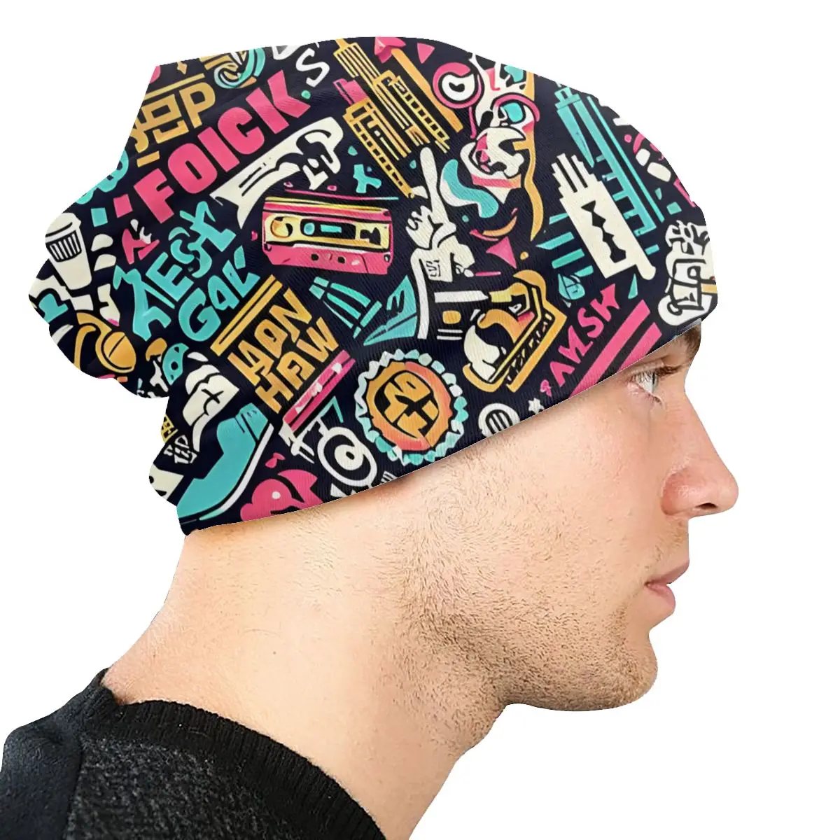 Спортивная Шапка-бини с рисунком Граффити Нью-Йорка