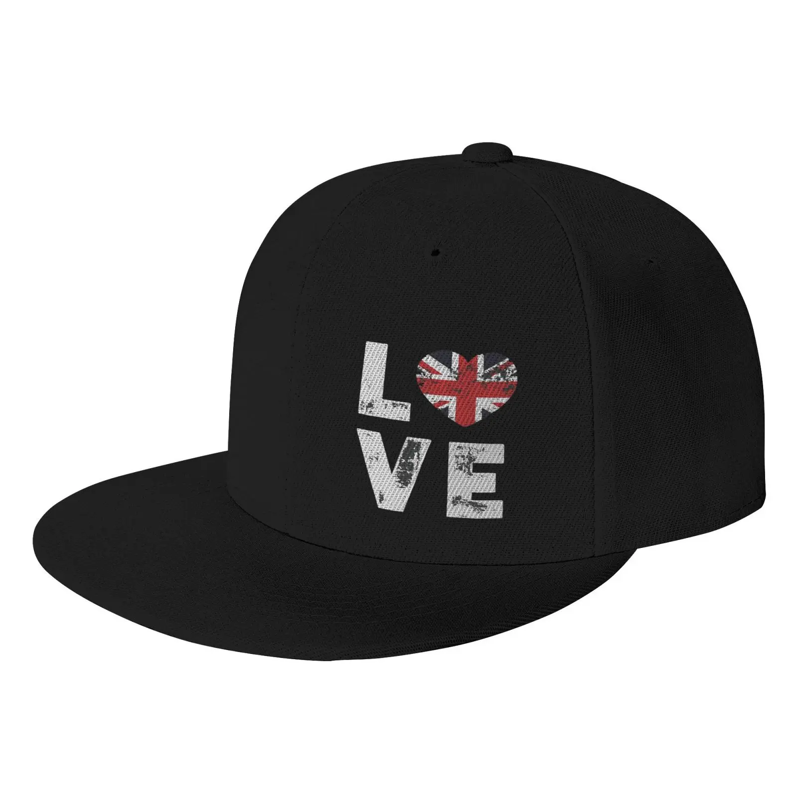 

Love British Heart Great Britain Union Cap Hip Hop Cap Male Caps Caps For Men Women's Summer Hat Summer Fishing Cowboy Man Cap