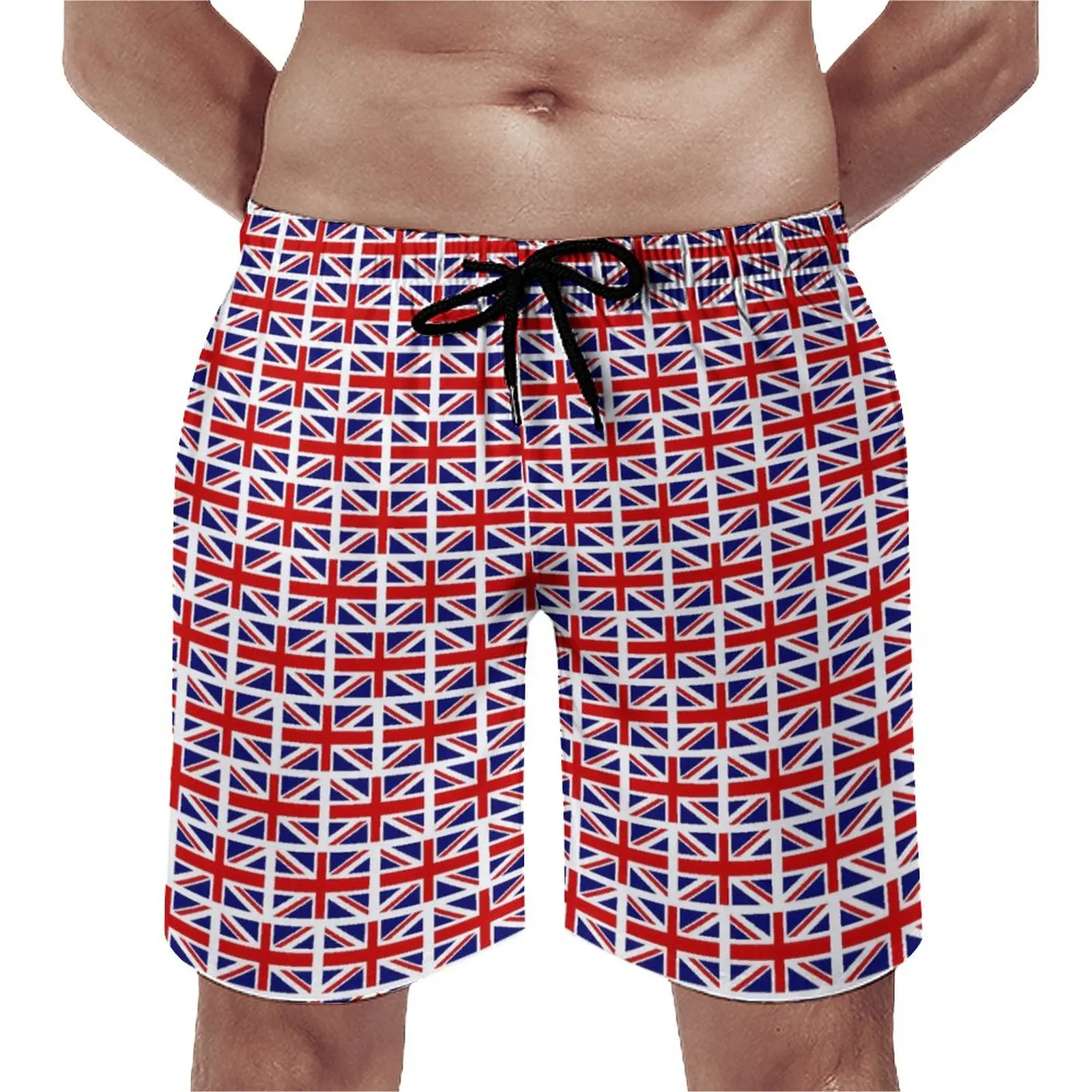 

Summer Gym Shorts British Flag Sports UK Flags Design Beach Short Pants Classic Quick Drying Beach Trunks Plus Size