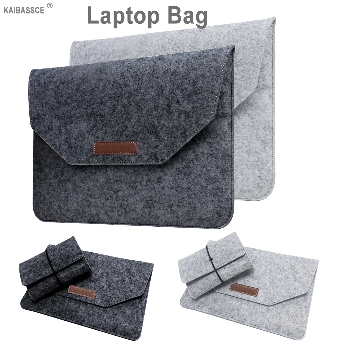 

2021 New Laptop Felt Bag Case For 11 13 15 Inch For Macbook Air/Pro Retina Case for HuaWei HP Dell XiaoMi Lenovo Universal Case