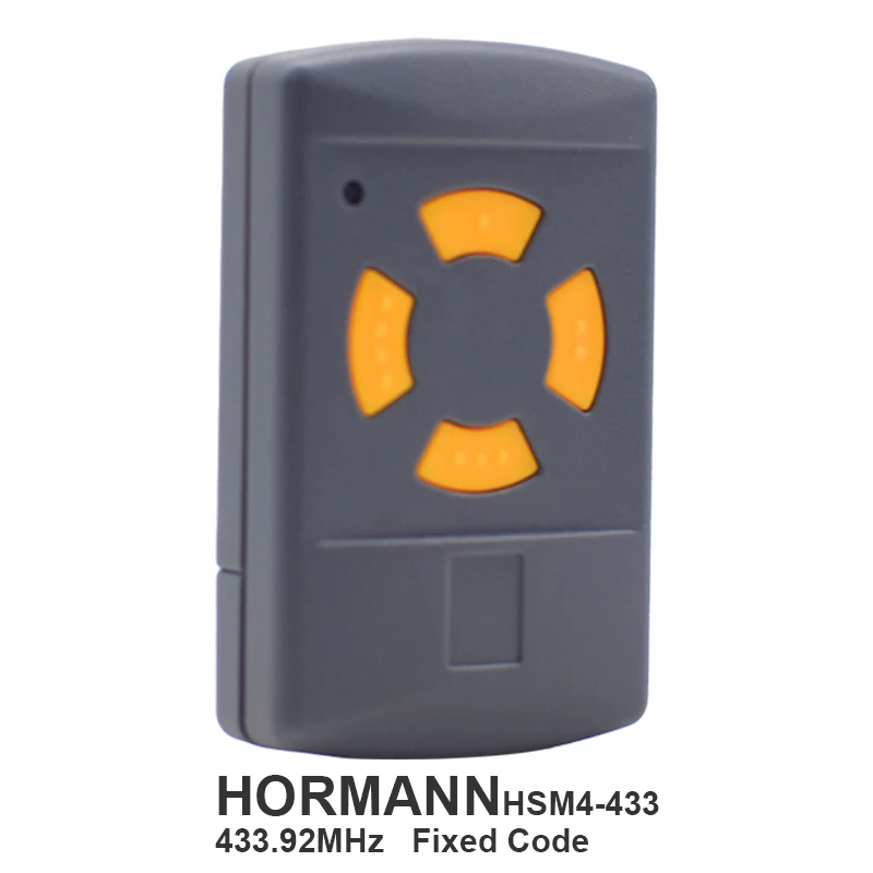 

433.92MHz HORMANN HSM4 Garage Door Remote Control 433mhz Fixed Code Duplicator HSM2 HS2 HS4 Gate Command Transmitter
