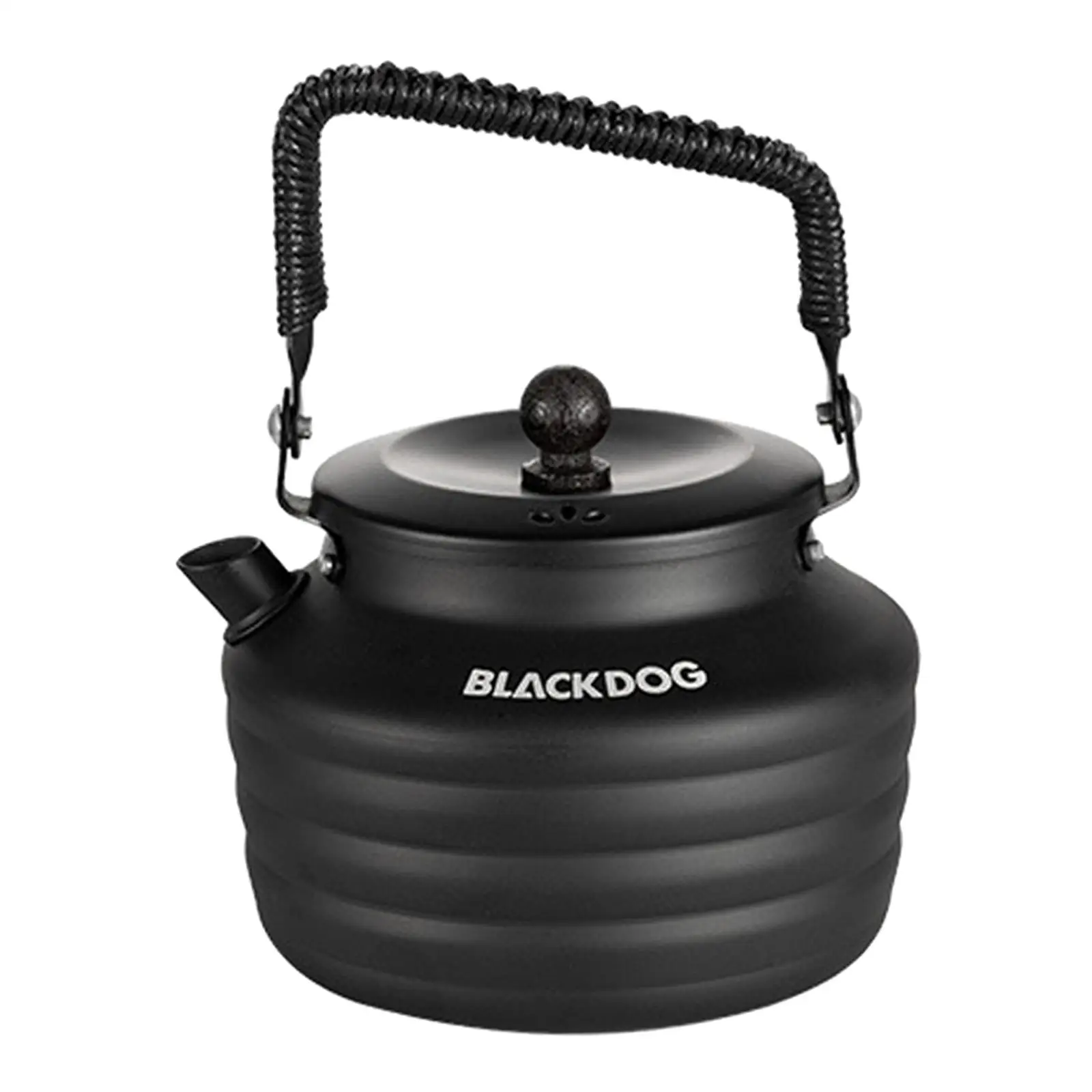 

Portable Camping Kettle Coffee Pot Aluminum Black Lightweight Cookware for Hiking Outdoor Travel Picnic Backpacking
