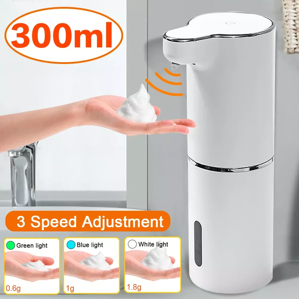

2022New Soap Dispenser Automatic Touchless Sensor USB Smart Foam Machine 300ML Infrared Liquid Soap Dispenser Hand Sanitizer
