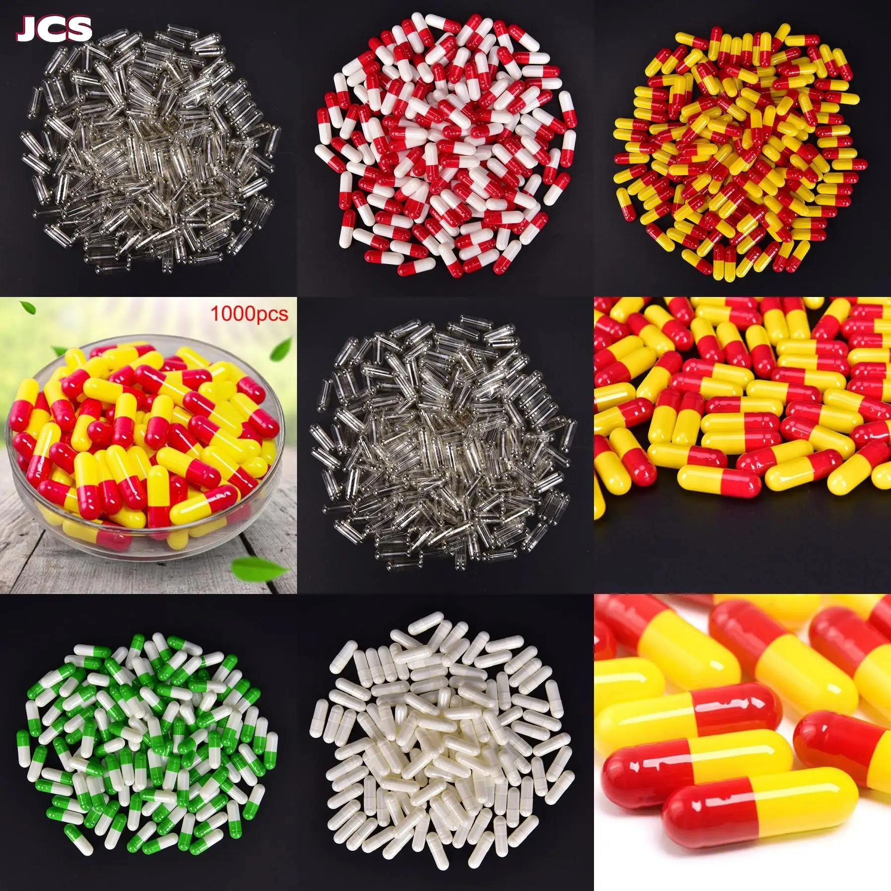 

1000 шт. Пустые твердые желатиновые капсулы, Медицинские капсулы, пустой контейнер для таблеток, органайзер для хранения, контейнер, контейне...