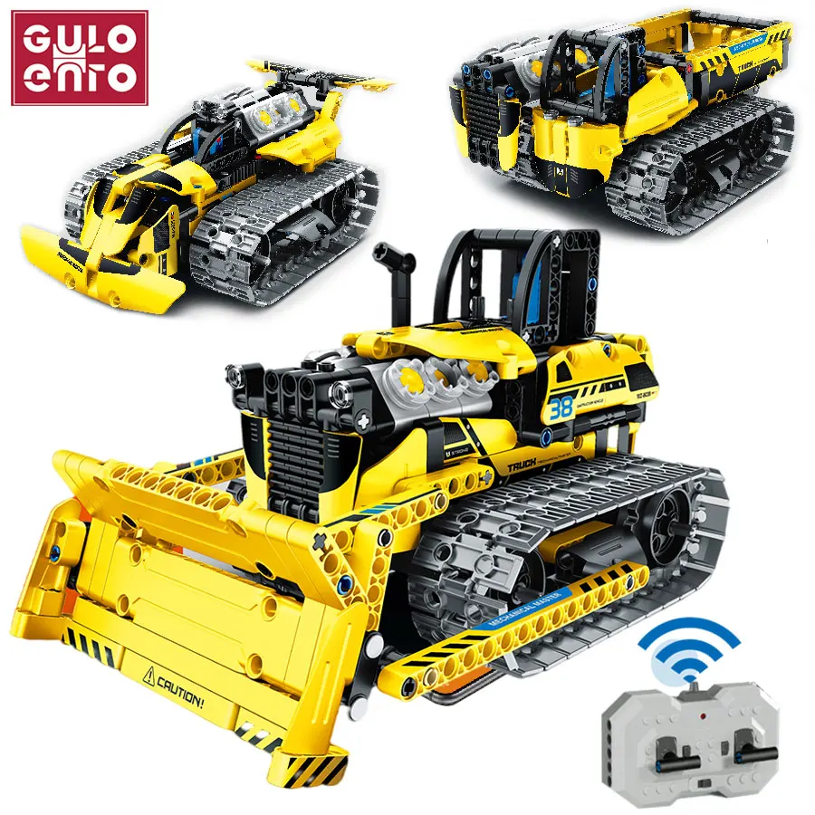 

Конструктор детский «бульдозер» с дистанционным управлением