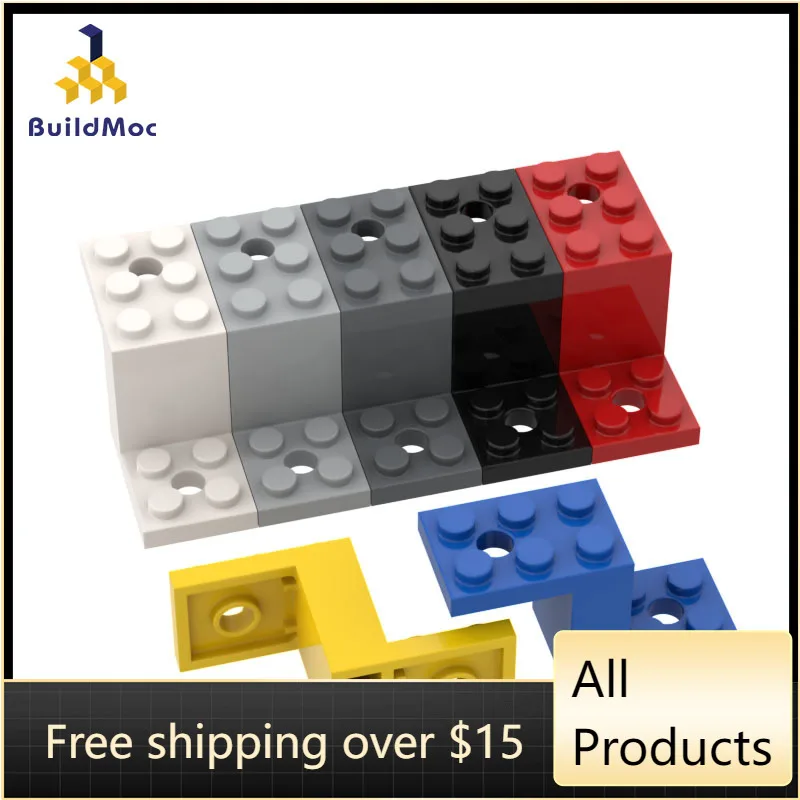 10 шт. высокотехнологичная сборка, кронштейн из частиц 76766, 5x2x2, держатель-гвоздик, набор строительных блоков для кирпича, сменная деталь, игрушка для детей