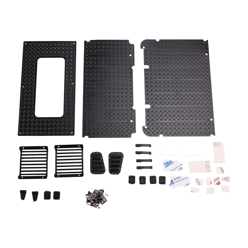 9 декоративных деталей для Trx4-Landrover металлический забор фар/дверная ручка/дверная