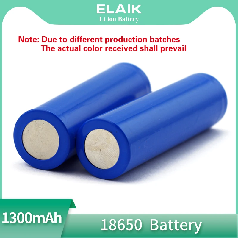 

6 шт., литий-ионные аккумуляторы Eliak 18650 1300 мАч 3,7 В Akku 10-15C