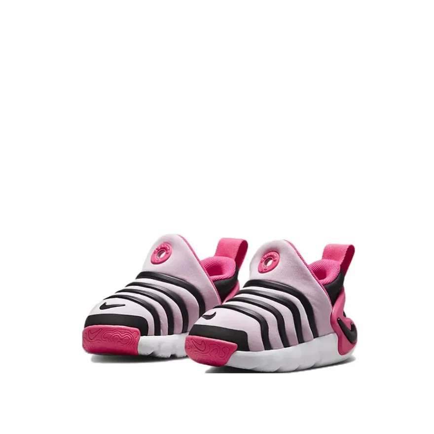 Низкие повседневные туфли Nike Dynamo Go Baby для малышей черные розовые гусеницы