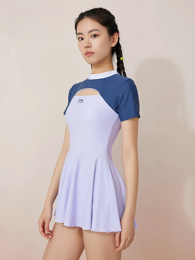 Женский купальник Li Ning новинка 2024 летний консервативный профессиональный