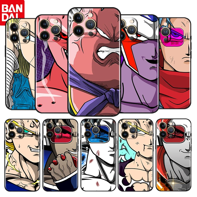 

Cartoon Dragon Ball Face For Apple iPhone 13 12 11 Pro Max Mini XS Max X XR 6 7 8 Plus 5S SE2020 Soft Black Silicone Phone Case