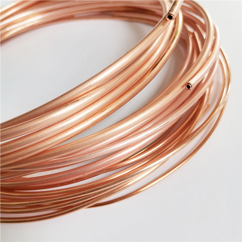

10meters/lot T2 Red Copper coil 2/3/4/5mm Copper tube Air Conditioning Copper Pipe Soft Tube 99.9% Copper DIY Cooling