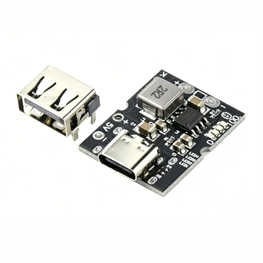 USB-модуль Type-C 5В 2А с повышающим преобразователем напряжения, плата защиты для зарядки литиевых аккумуляторов, зарядное устройство USB с LED-дисплеем (art.: 3920da262ceb7) - 3920da262ceb7