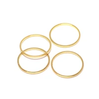 18mm circle charmsgold color plated brass geometry charmsdiy material earring findings jewelry making 12pcs