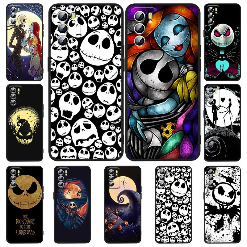 

Nightmare Christmas Jack Phone Case For OPPO Realme 5 6i 6s 7 7i(Global) 8 8i Pro 5G Realme Narzo 50A Narzo 50i Black Soft Capa