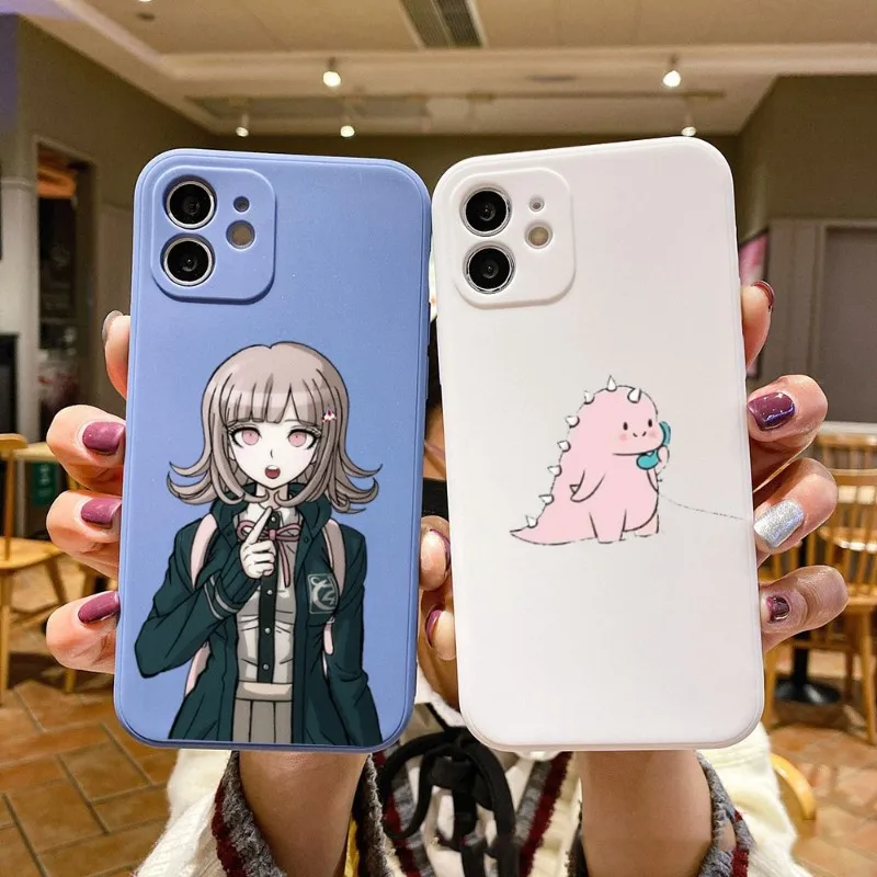

Mitsuri Kanroji Phone Case For IPhone 14 11 12 13 Pro Max X XR XSMax 6 6S 7 8 Plus SE 2022 Soft Square Color Phone Cover