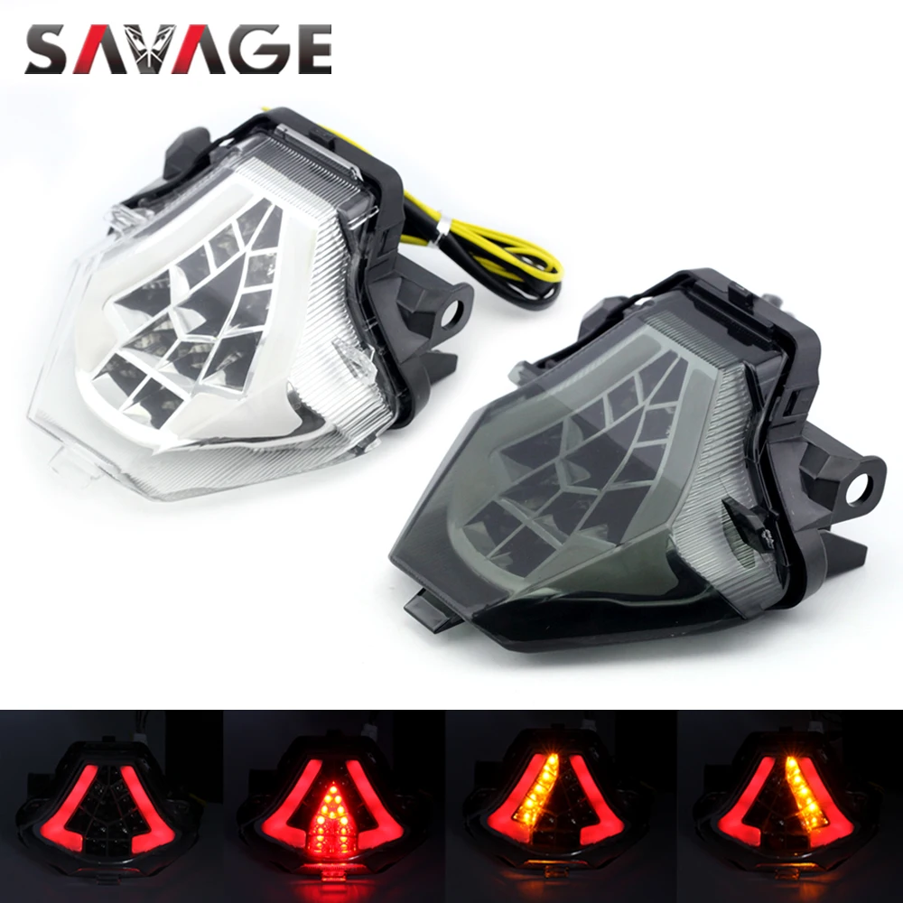 LED Tail Light Turn Signal For YAMAHA YZF-R25 YZF-R3 MT25 MT03 2015-2021 Motorcycle Integrated Blinker Brake Lamp YZF R25 R3