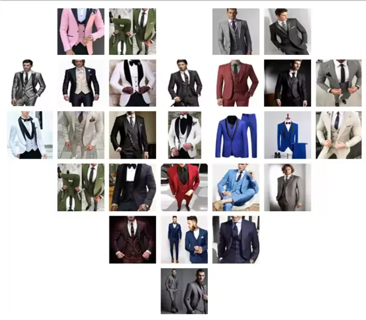 Мужской классический костюм-тройка Slim Fit для вечерних мероприятий, серый фрак, пиджак для жениха, свадебный, для выпускного, 3 предмета (art.: 3920dcfa75edc) - 3920dcfa75edc